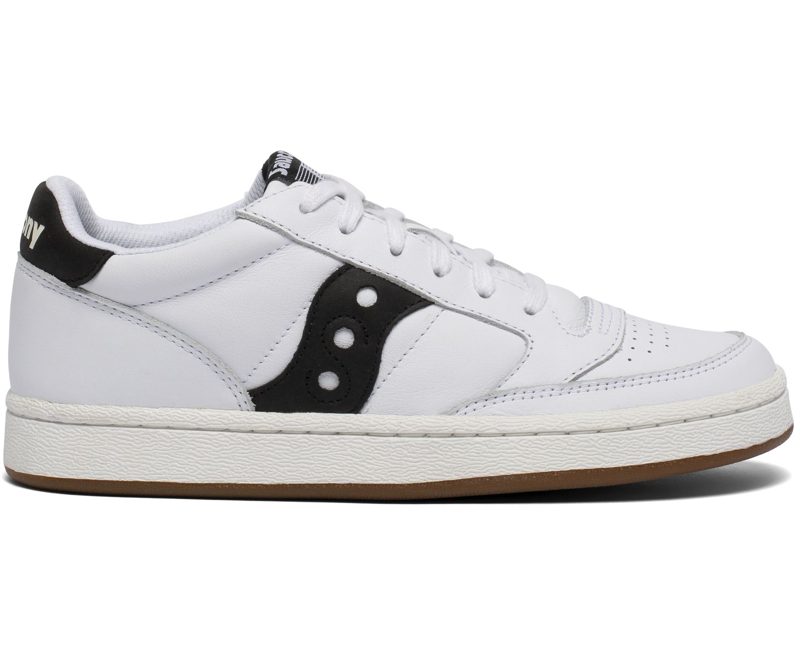 Saucony Jazz Court Men's Originals White / Black | Canada 405GSOL